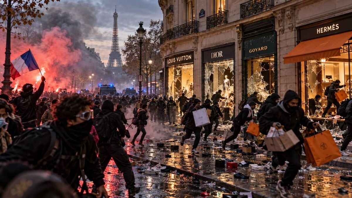 غارت فروشگاه‌ها در فرانسه؛ از Louis Vuitton و Dior تا Carrefour

